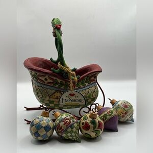 Jim Shore Sleigh Bells Ring Christmas Hanging Ornaments Set Heartwood Creek